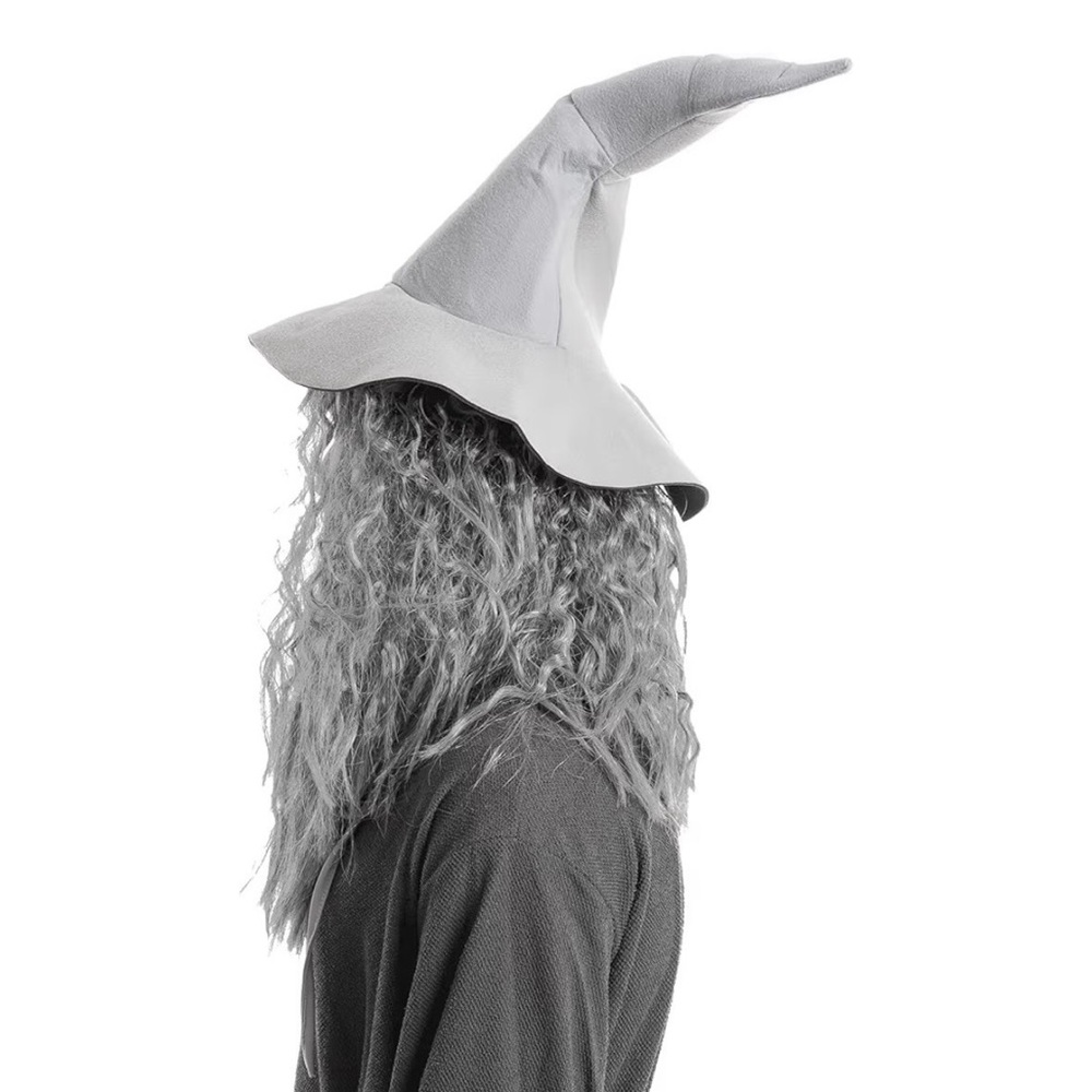 Spooktacular Creations Halloween Grey Wizard Wig & Beard for Men Adults Cosplay - Picture 14 of 16